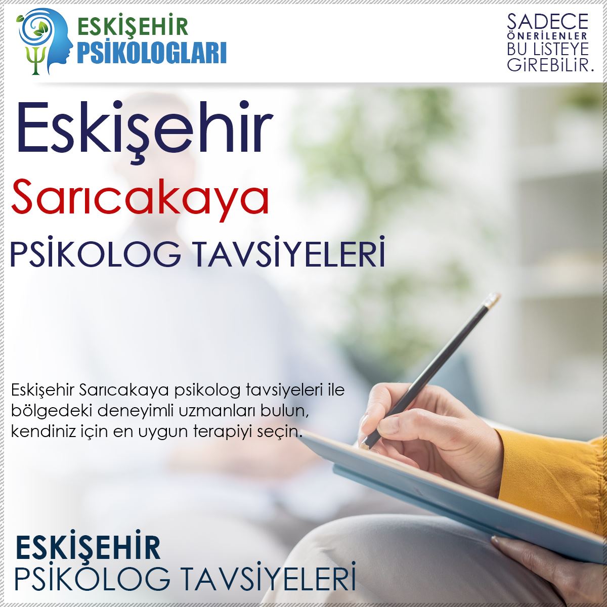 Sarıcakaya Psikolog Tavsiyeleri